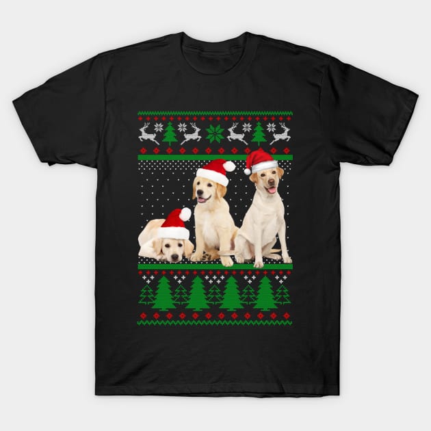 Funny Dog  Christmas Tree Santa Hat Xmas  - Merry Christmas T-Shirt by nakos